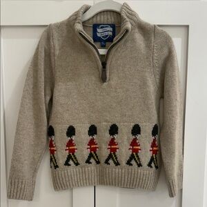 Chelsea Clothing Co. Marching Guardsmen Half-Zip Oatmeal Sweater
